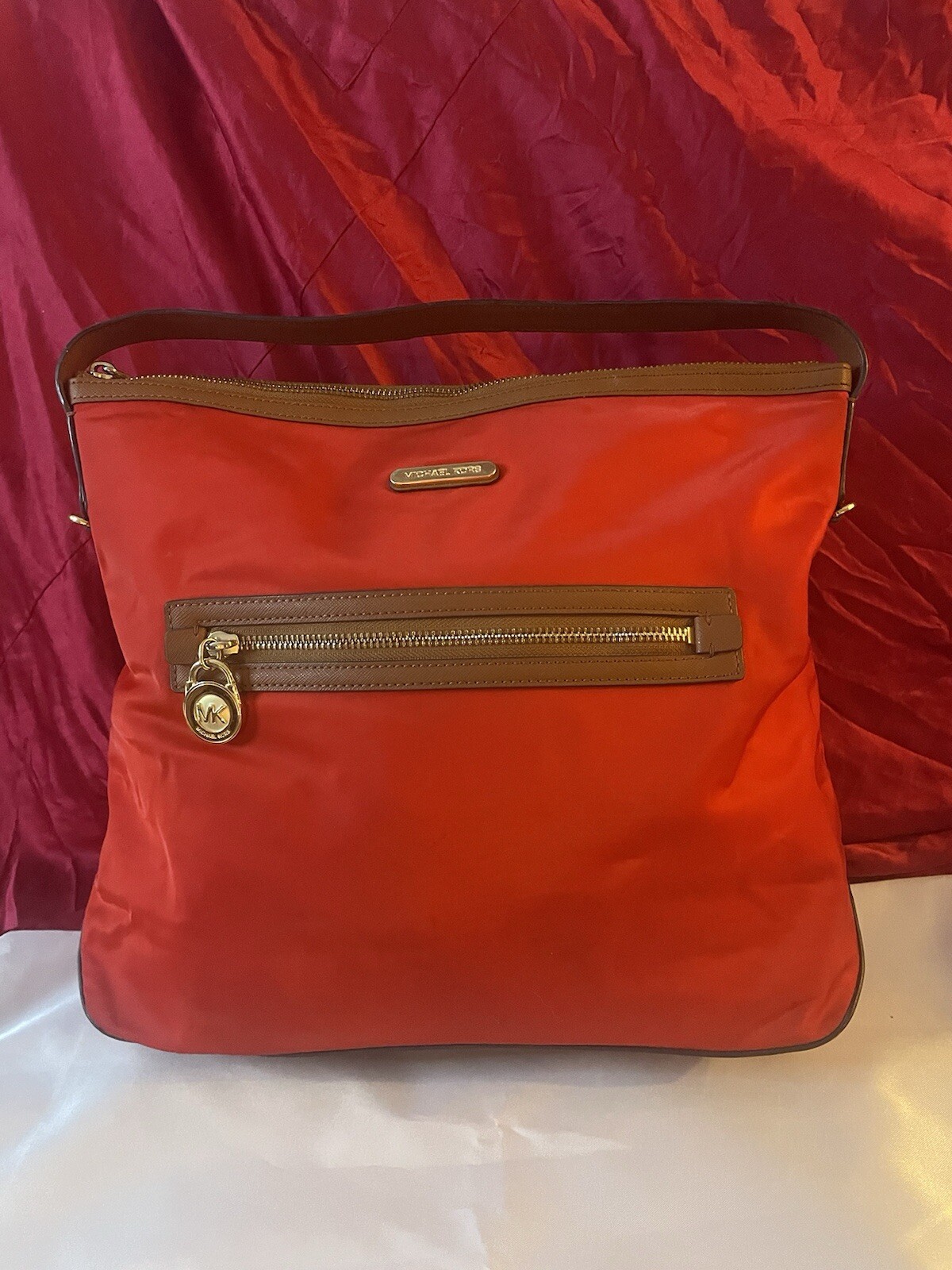 Authentic Michael Kors Purse!!! #0106 Bold Red Or… - image 1