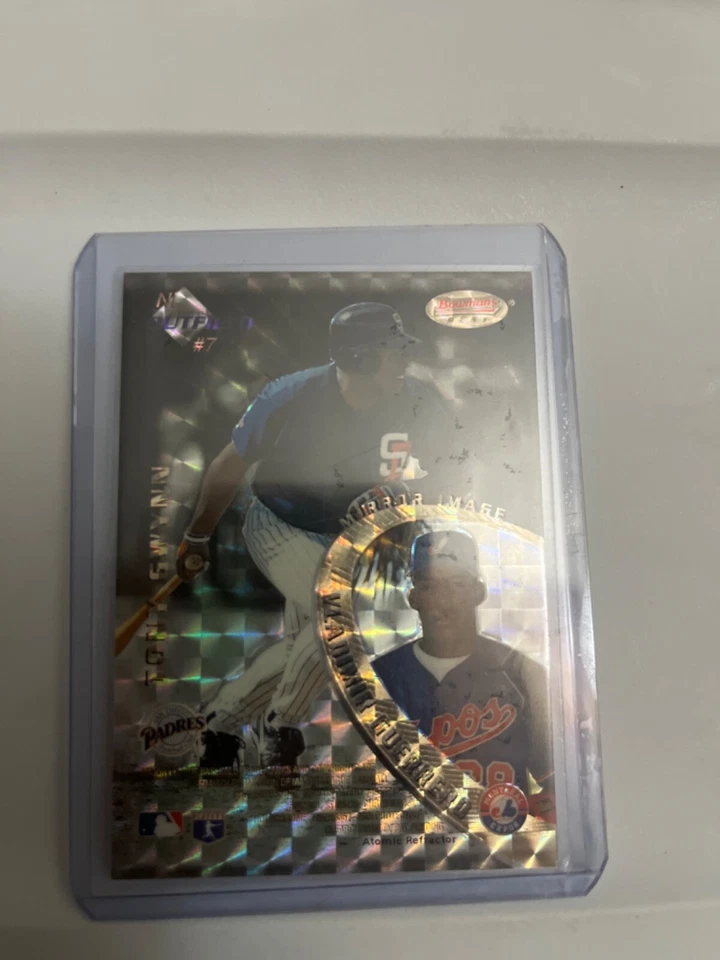 Griffey, Junior, Tony Gwynn NM 1996 Bowman‘s best atomic refractor - Image 2 of 2