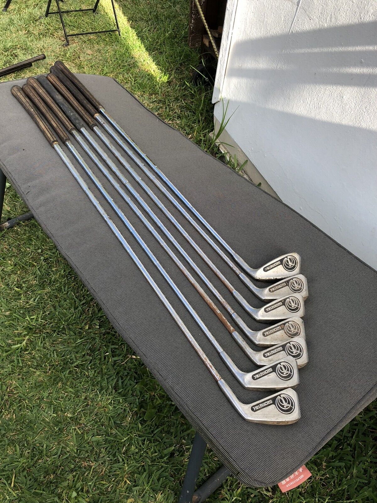 Set of 7x Geometrik Golf irons (2, 4, 5, 6, 8, 9, SW) Vintage used Practice RH