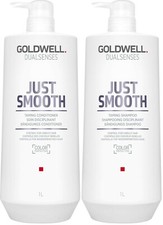 Goldwell Dualsenses Just Smooth Taming Shampoo  Conditioner 33.8oz/1L Duo