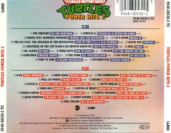 Various ‎– Turtles Power Hits 2 / 2CD - Bild 2 von 2
