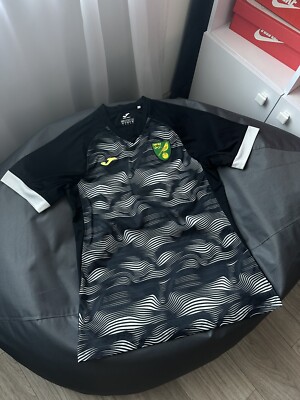 NORWICH CITY 2021/2022 FOOTBALL SHIRT JERSEY TRAINING JOMA ORIGINAL SIZE L