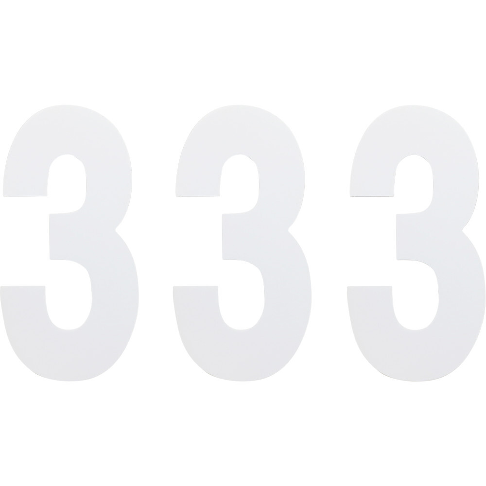 Factory Effex FX Number 3 - White - 6