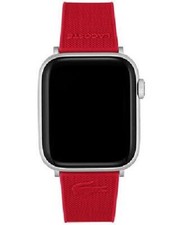 Lacoste Petit Piqu  Silicone Uni Apple Watch Strap 2050010-42/44mm Red
