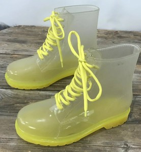 clear galoshes