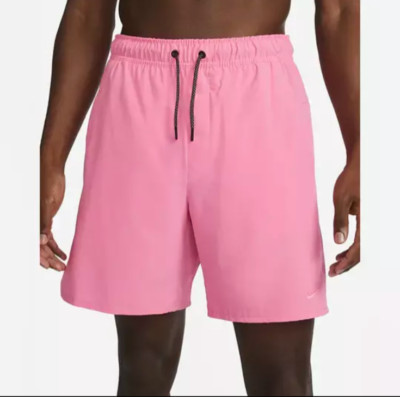 Nike Men's Dri-FIT Unlimited D.Y.E. 7'' Versatile Shorts Pink DX1540-607 Sz XXL
