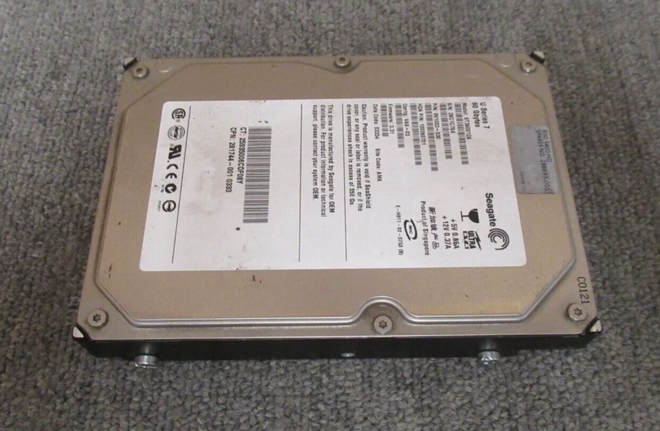 Seagate ST360012A U7 60GB 5400RPM ATA-100 1MB 3.5" Internal Hard Drive - Image 4 of 4