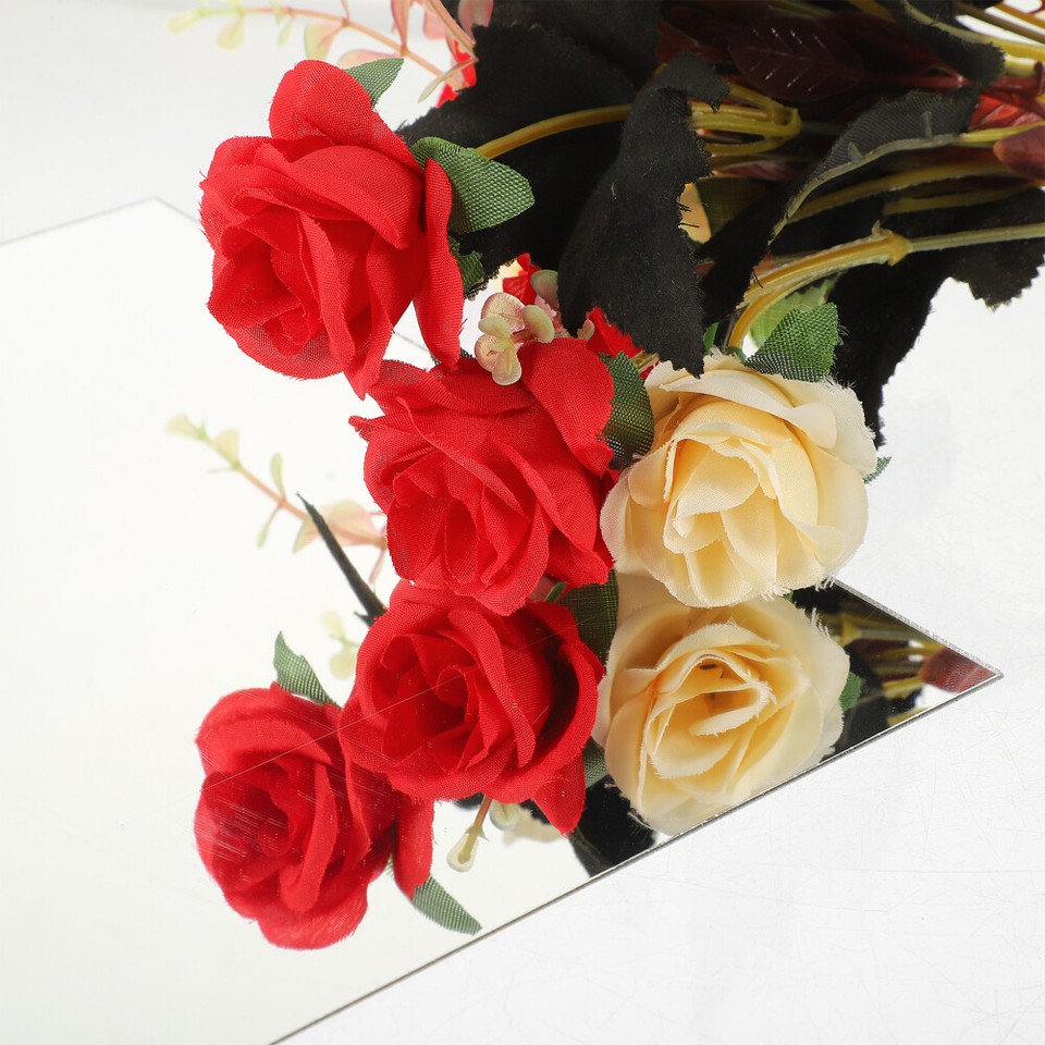 2 Pack Wall Tile Stickers DIY Mirror Decal Waterproof Frameless eBay