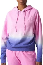 Bandier womens Wsly Ecosoft Classic Hoodie Sz-M Helio/Blue Iris Ombre