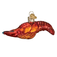 Old World Christmas CRAWFISH (12525) Glass Ornament w/OWC Box