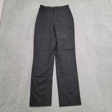 Banana Republic Pants Womens 2L Black Stretch Mid Rise Straight Leg Casual Flat