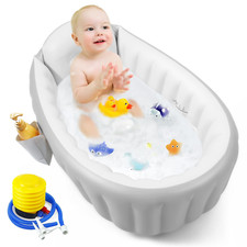 Inflatable Baby Bathtub Toddler Tub for Shower, Collapsible Portable Bathtub for