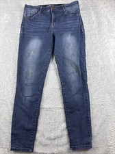 Democracy AB Solution Elastic Waist Denim Blue Jeans Women's Size 6 Slim Leg