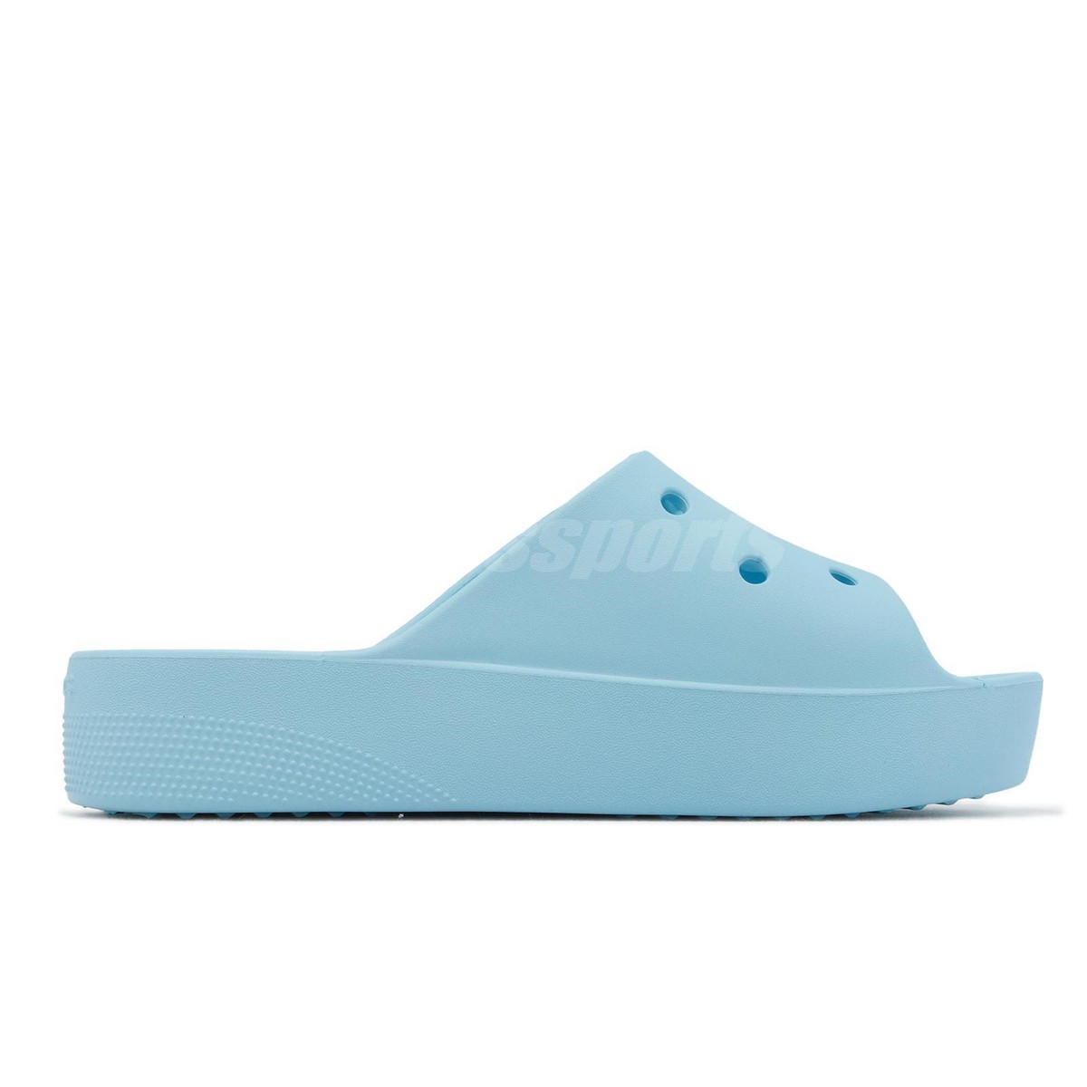 Crocs Classic Platform Slide Arctic Blue Women Unisex Slip