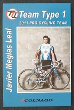 1080 Javier Megias Leal Radsport 2011 Pro Cycling Team Autogrammkarte
