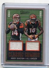2017 Classics - ANDY DALTON  A.J. GREEN - Combos Dual Jersey - BENGALS #d 79/199