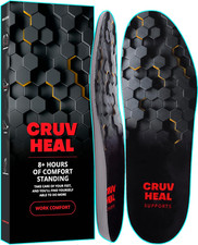  New Work Comfort Orthotic Insoles - anti Fatigue Shoe Insert Men Women - Low A