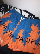 VTG SURF Trunks Op MONTABERT Ocean Pacific All Over Print Swim Shorts 90s L