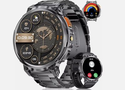 Smartwatch Herren 1.85 Zoll HD Display 730mAh Akku IP68 Fitnessuhr 120 Sportmodi
