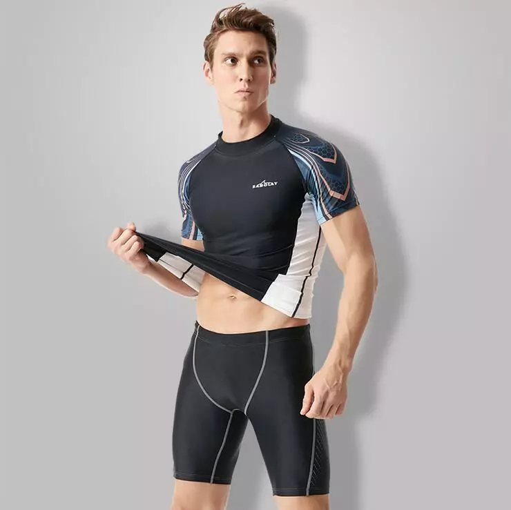 men's swim shirts short sleeve
