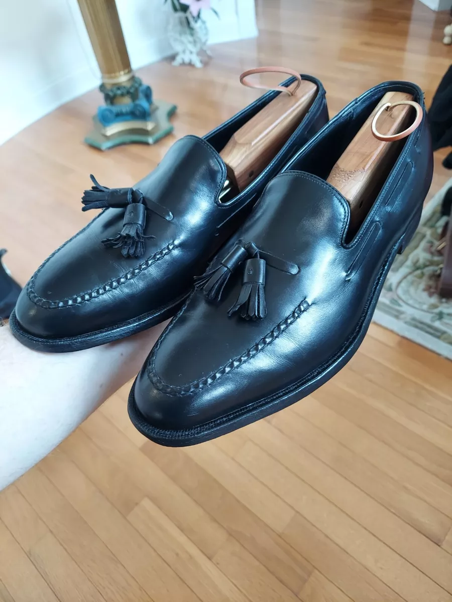 Johnston & Murphy Black Crown Aristocraft Tassel Loafer 10D/B