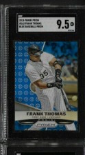 2015 Panini Prizm Frank Thomas Blue Baseball Prizm SGC 9.5