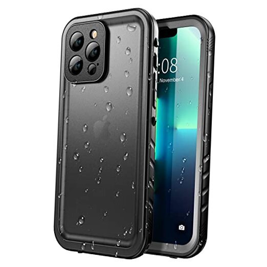 Waterproof Case - Shockproof Dustproof Phone Case for iPhone 13 Pro Max Black