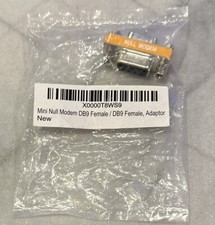 Null Modem DB9 Female to Female Mini Adapter 9 Pin D-Sub RS-232 Crossover Pinout