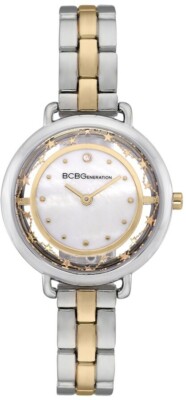 Women's BCBGeneration Mother of Pearl Two Tone Silver Gold BCBG Watch GN50898004