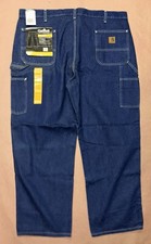 Vintage 1990  s Carhartt Denim Work Dungaree, Deadstock NWT, Size 42x30