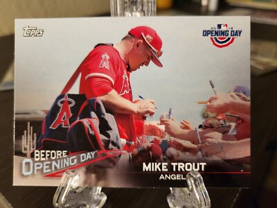 2018 Topps Mike Trout Before Opening Day BOD-MT Los Angeles Angels Of Anaheim