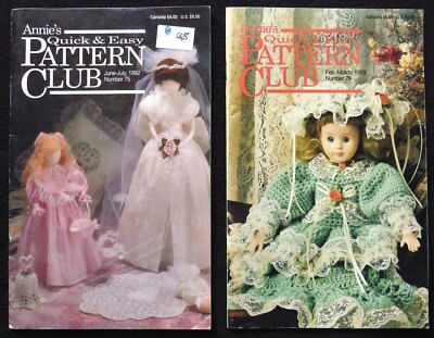 Lot 2 Annie's Quick & Easy Pattern Club 1992 1993