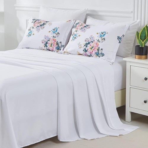 Bettdecken Set 7 teilig King Size geblümt - Bild 3 von 5