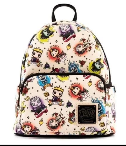Loungefly Pop Disney Villains Tattoo Mini Backpack
