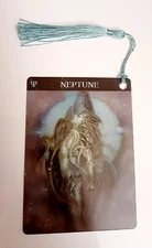 NEPTUNE"Roman God" Bookmark Astrology Oracle Card Art Gift Purified&Charged