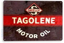 Skelly Tagolene Motor Oil Sign, Gas Station, Garage, Auto Shop, Tin Sign B737