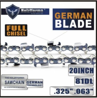 20-Inch 325 .063 81 Drive Links Saw Chain – Fits Stihl MS260, MS261, MS270, MS271 By Farmertec