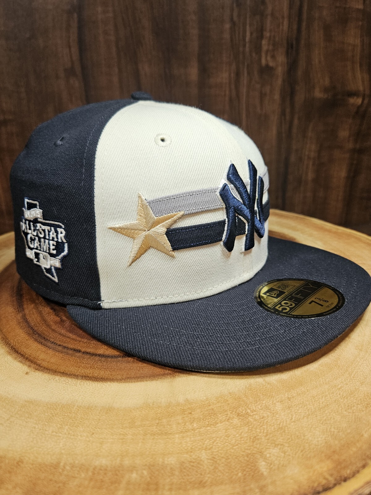 New York Yankees New Era 59Fifty Fitted Cap with All-Star Game Patch Size 7 3/8 MLB