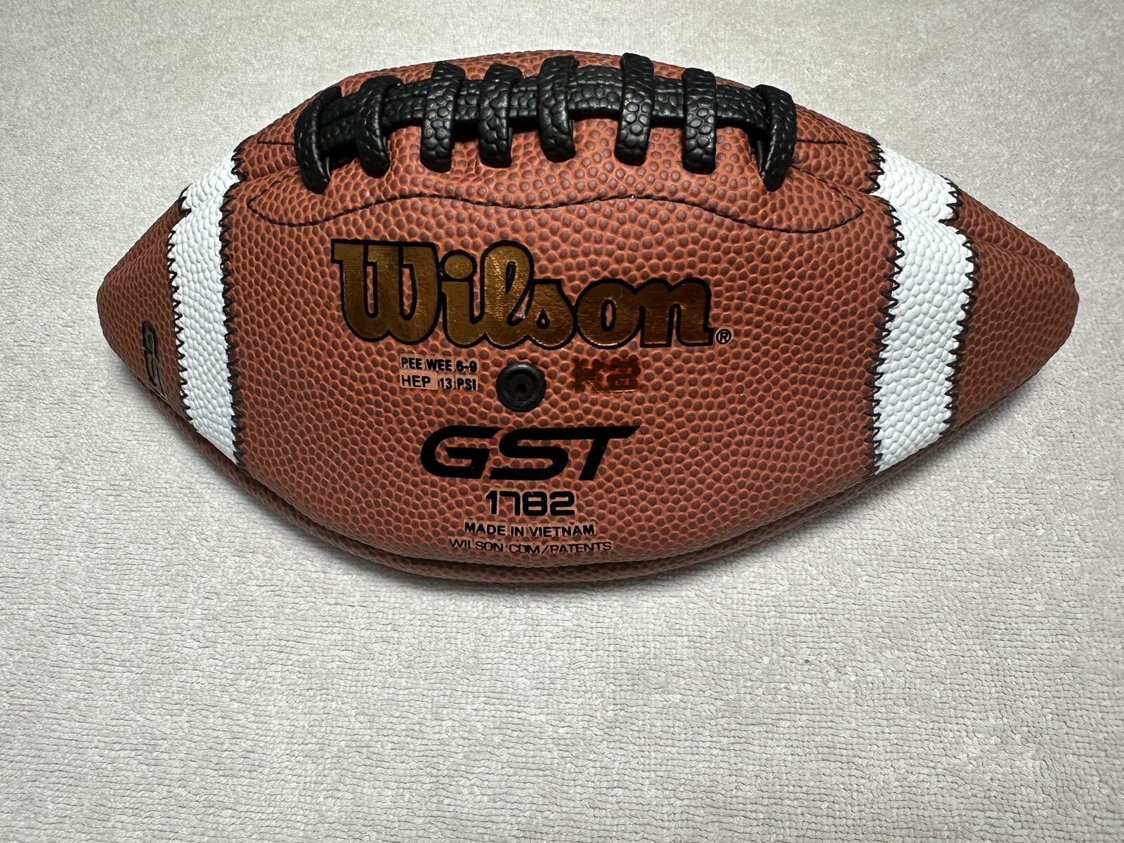 Wilson GST Composite Pee Wee Football - Brown (WTF1782) for sale 