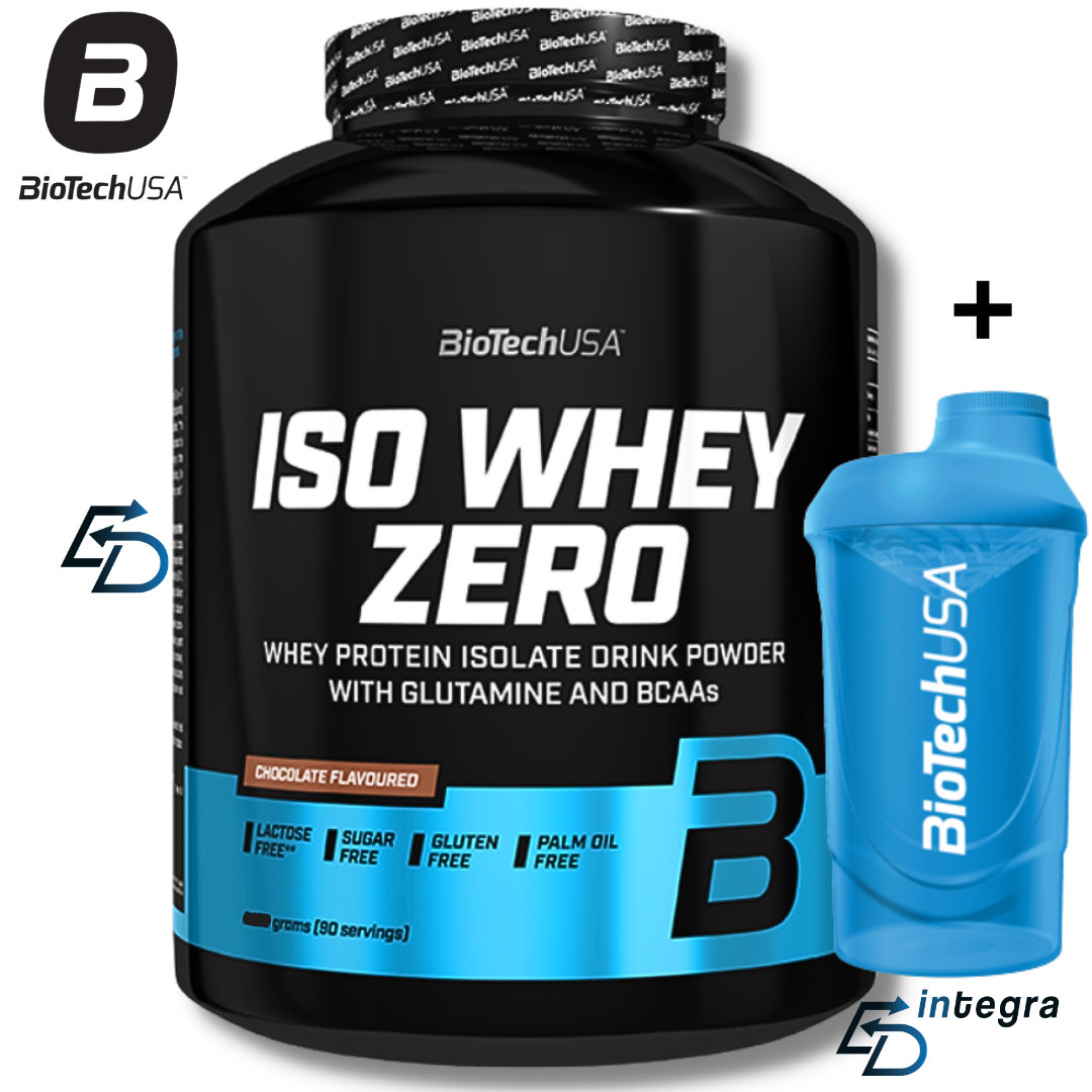 BioTech Iso Whey Zero 1.8kg + Shaker: Proteine Isolate Top per Massa