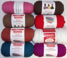 Craftsmart Value Yarn, Acrylic 7 oz (Multiple Color Choice) Sold Per Skein