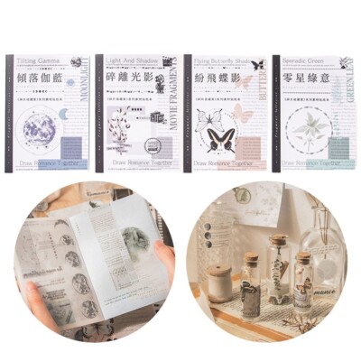 Japanisches Papier Journaling Kit 40 verschiedene Hintergrundmuster enthalten