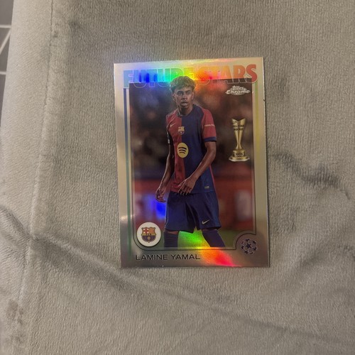 2024-25 Topps Chrome UEFA #27 LAMINE YAMAL Refractor All Star Rookie Futre Stars