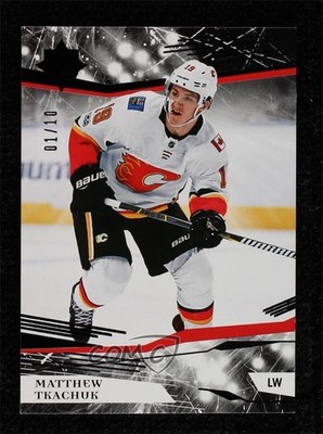 2017-18 Upper Deck Ultimate Collection Onyx Black 1/10 Matthew Tkachuk #28 0c3