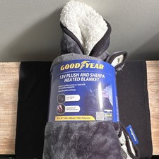 Goodyear 12V Plush and Sherpa Heated Blanket Heated Blanket GY264646004