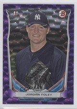 2014 Bowman Draft Purple Ice 61/99 Jordan Foley #DP128 0c2