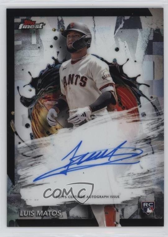 2024 Topps Finest Finest Auto Luis Matos #FA-LM Rookie Auto RC oe2