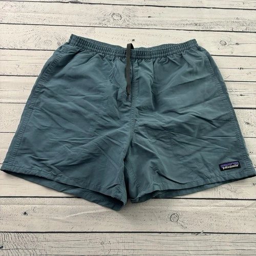 Patagonia Baggies Lined Swim Trunks Shorts 5" Men's Medium Green
