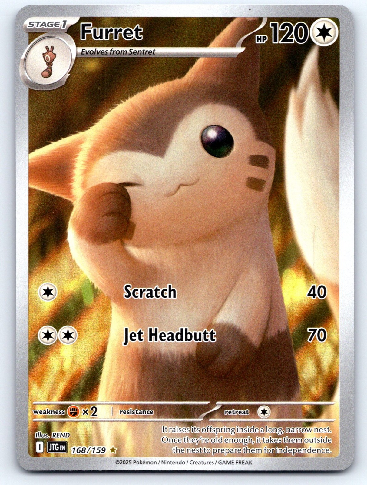Furret Journey Together 168/159 NM