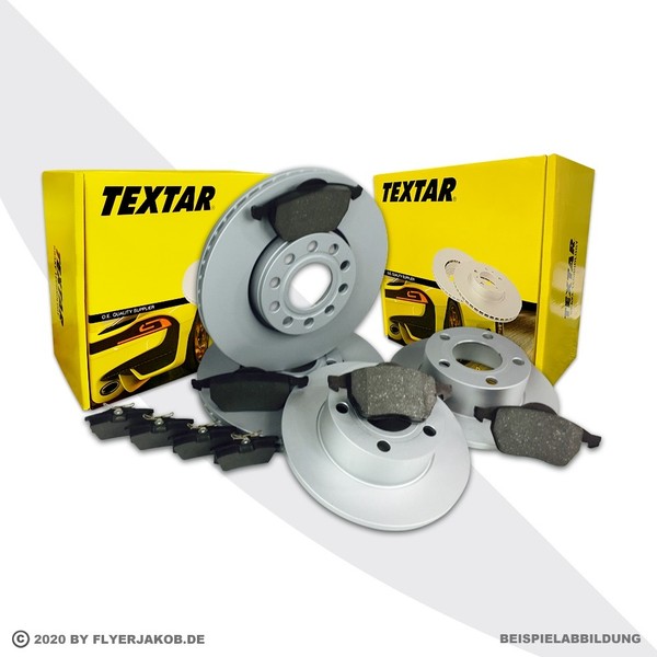 Textar Bremsenset Vorne + Hinten Bremsscheiben + BremsbeläGe FüR BMW 3-image
